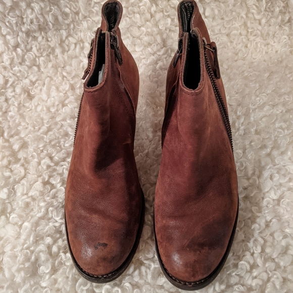 Paul Green Brown Leather Ankle boots Size US 6, AU 3 1/2 - Picture 3 of 6